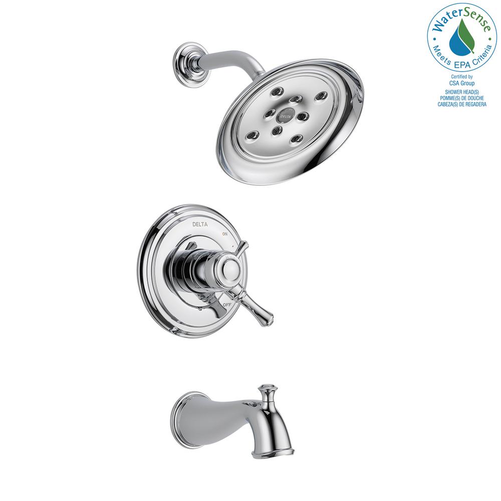 Delta Cassidy 1 Handle H2okinetic Tub And Shower Faucet Trim Kit