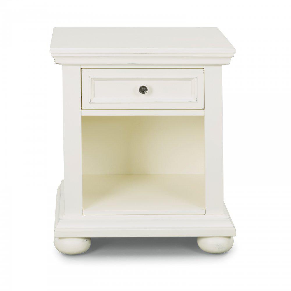 Addison 1-Drawer Nightstand in White BP700NSWO - The Home Depot