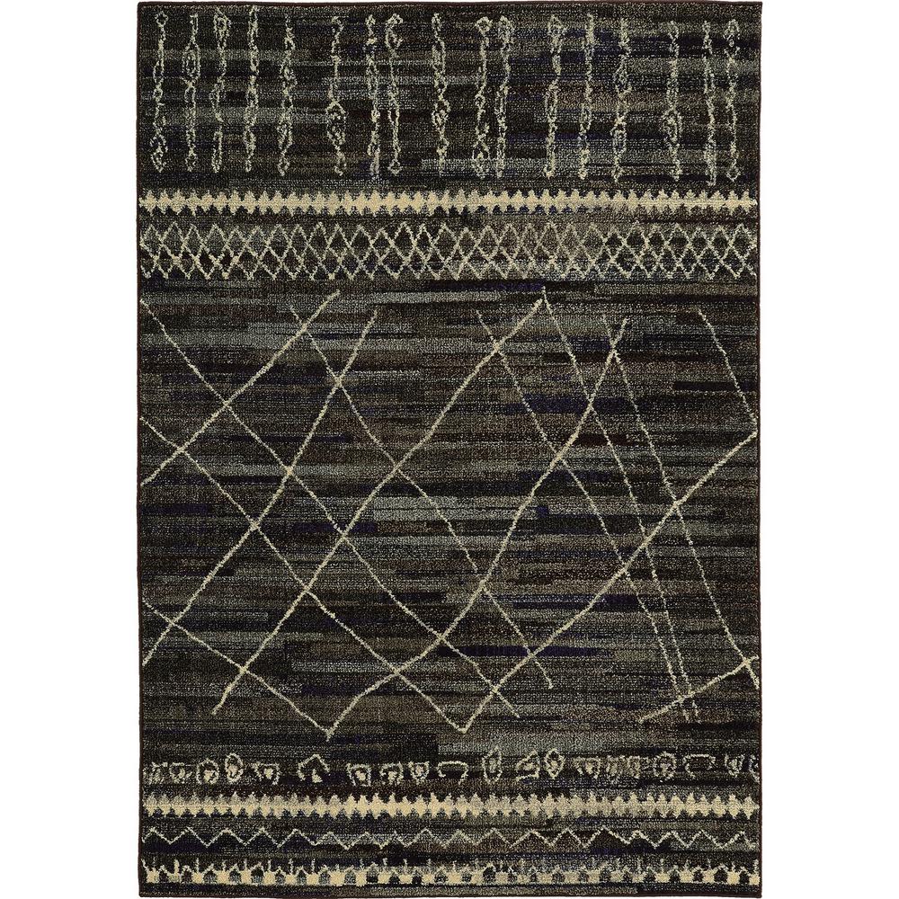 Navajo Sioux Black Beige 5 Ft 3 In X 7 6 Area Rug