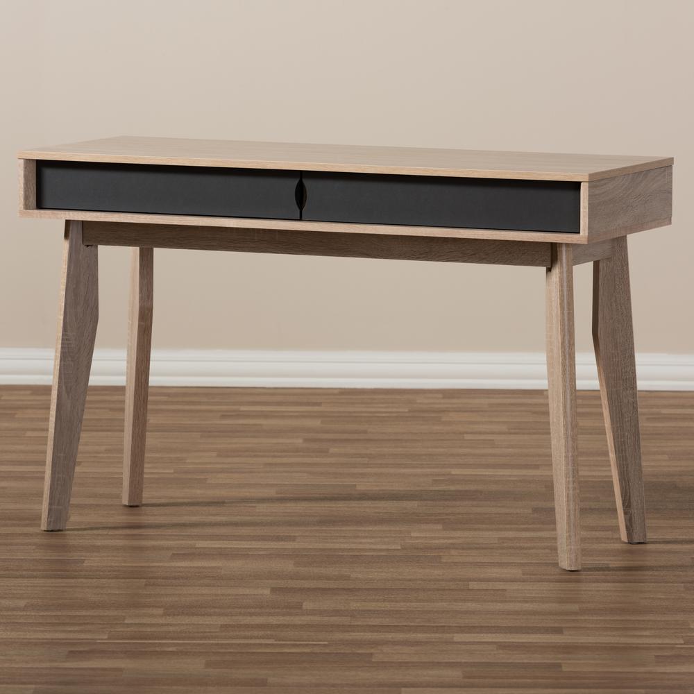 Baxton Studio 2 Drawer Fella Light Brown Wood Desk 28862 Baxton Studio 2 Drawer Fella Light Brown Wood Desk 28862
