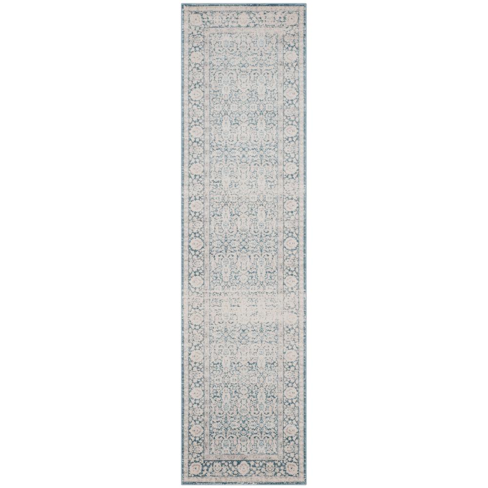 Unique Loom Vintage La Jolla Blue 2 ft. x 6 ft. Runner Rug-3133375 ...