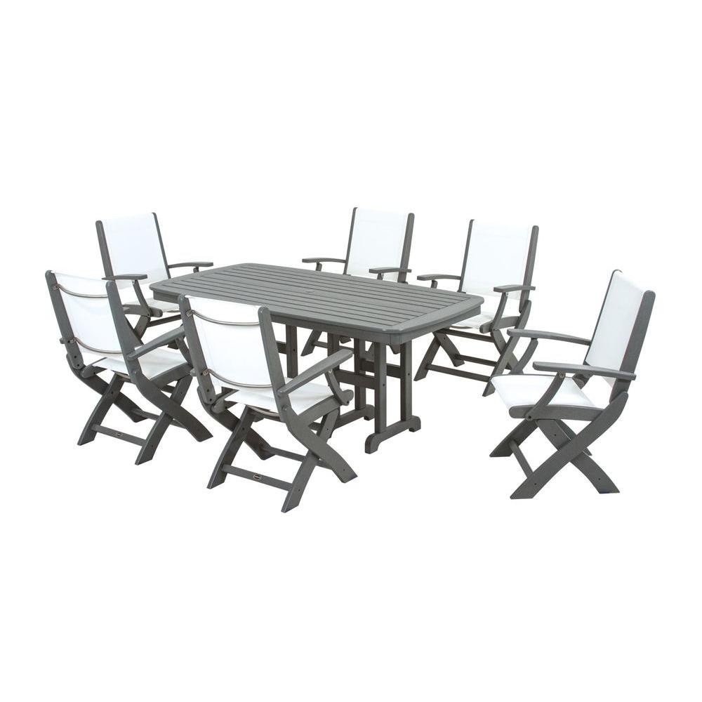 patio grey polywood dining sets