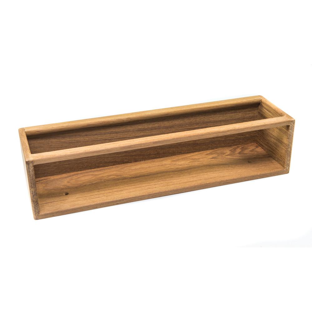 Whitecap Teak VHS Cassette//Paperback Book Rack