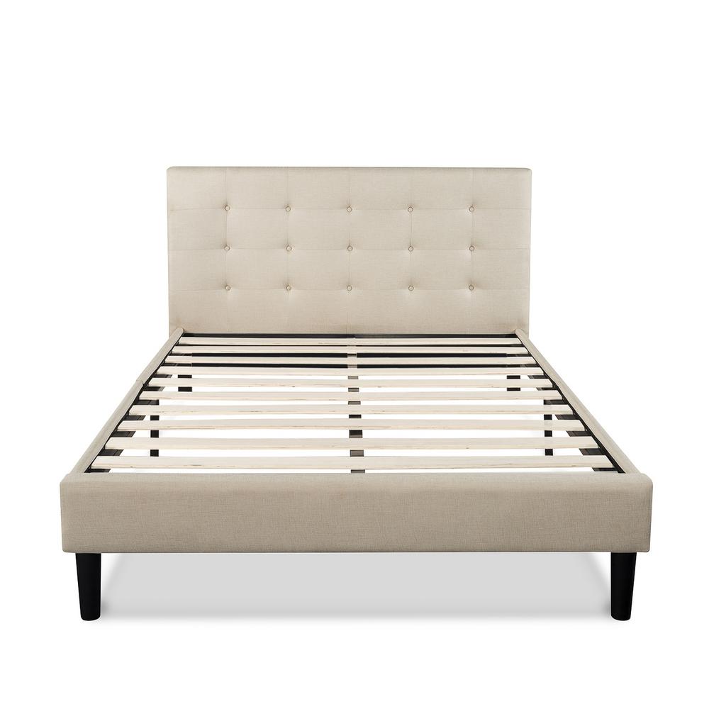 Zinus Beds Headboards Bedroom Furniture The Home Depot Ibidun Upholstered On Tufted Platform Bed Frame Queen