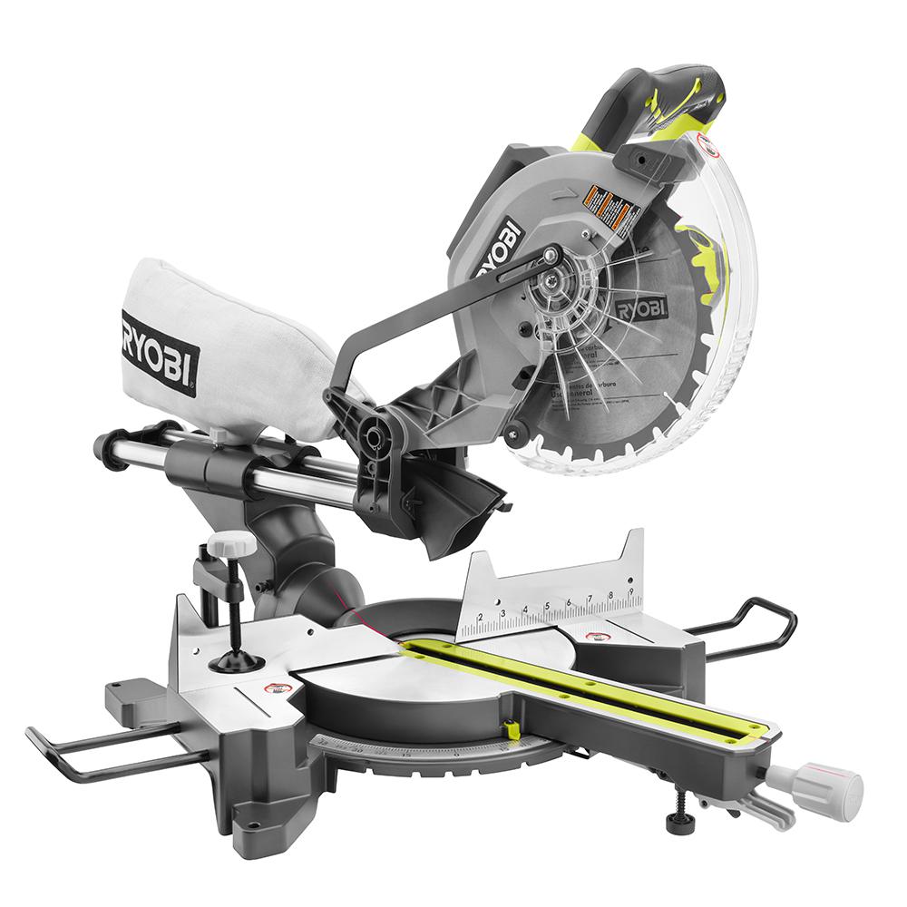 Ryobi 15 Amp 10 in. Sliding Miter Saw with Laser