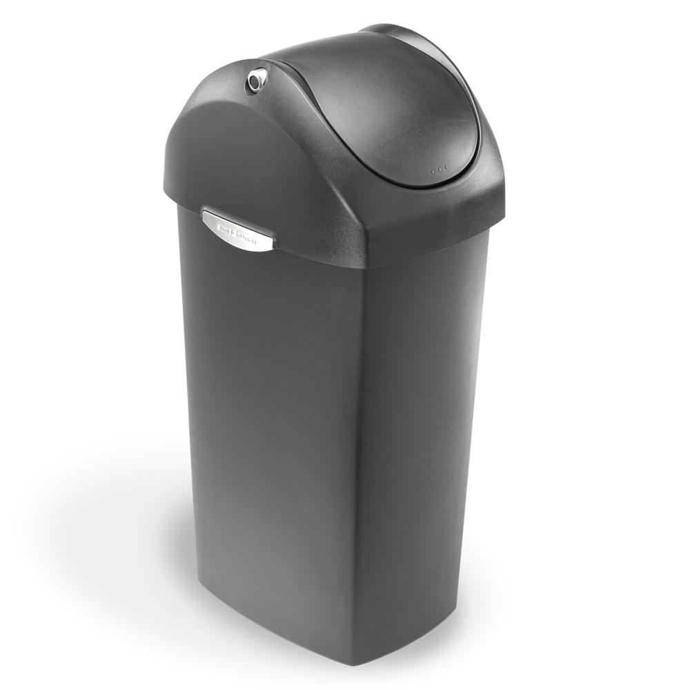 simplehuman CW1393 trash can Grey 40 Liter Easy-Open Packaging