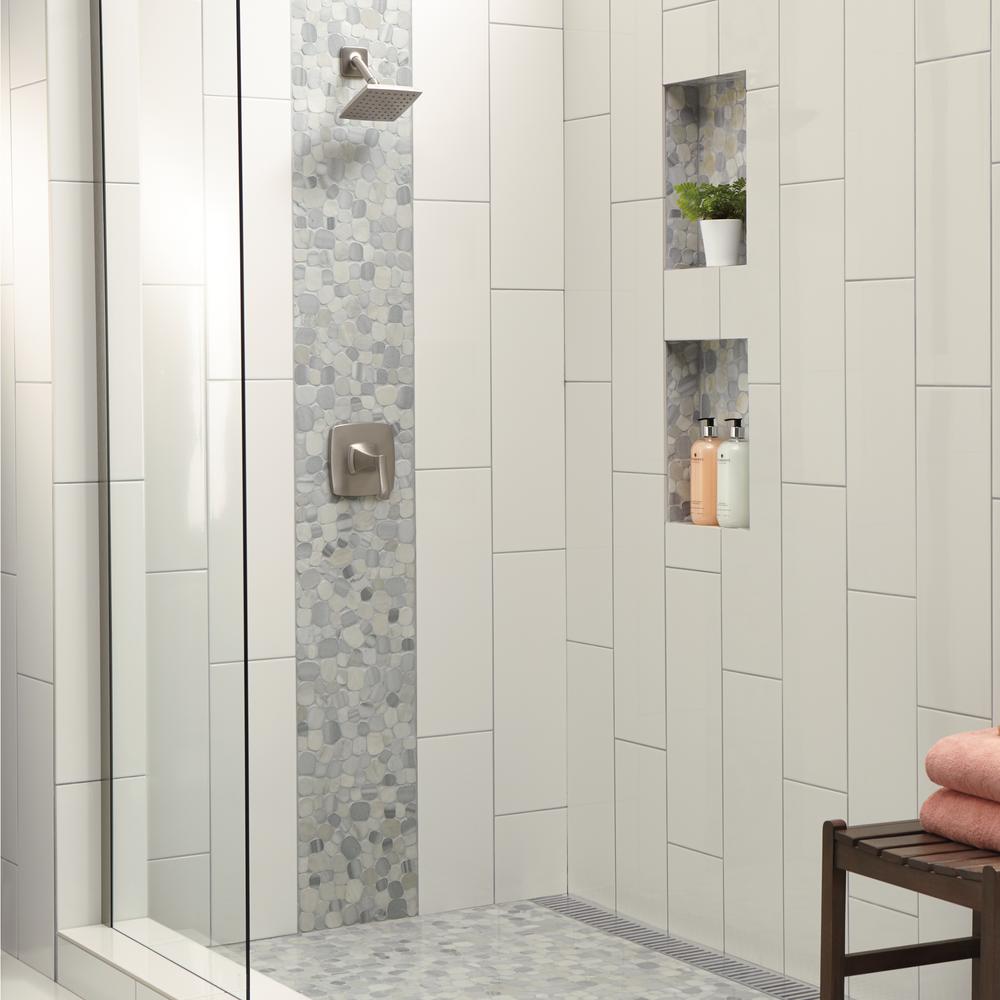 Daltile Stone Decor Shadow 12 In X, Home Depot Shower Tile
