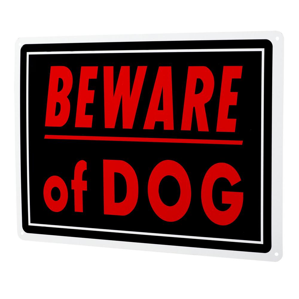 Everbilt 10 In X 14 Aluminum Beware Of Dog Sign 31004 The X 14 In Aluminum Beware Of Dog Sign