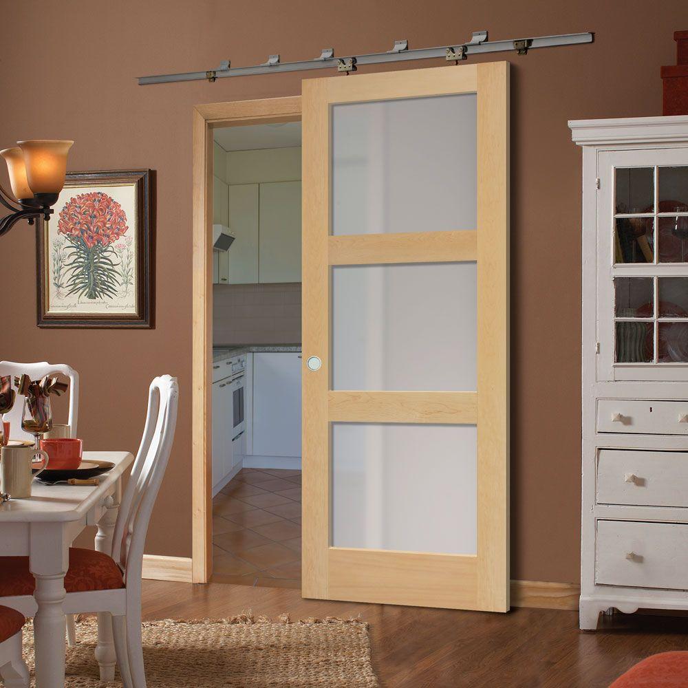 Maple Barn Doors Interior & Closet Doors The Home Depot