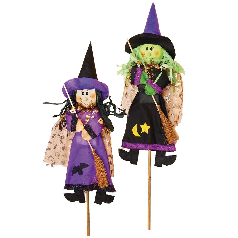 3 ft. Witch on Stick (Set of 2)2145 The Home Depot