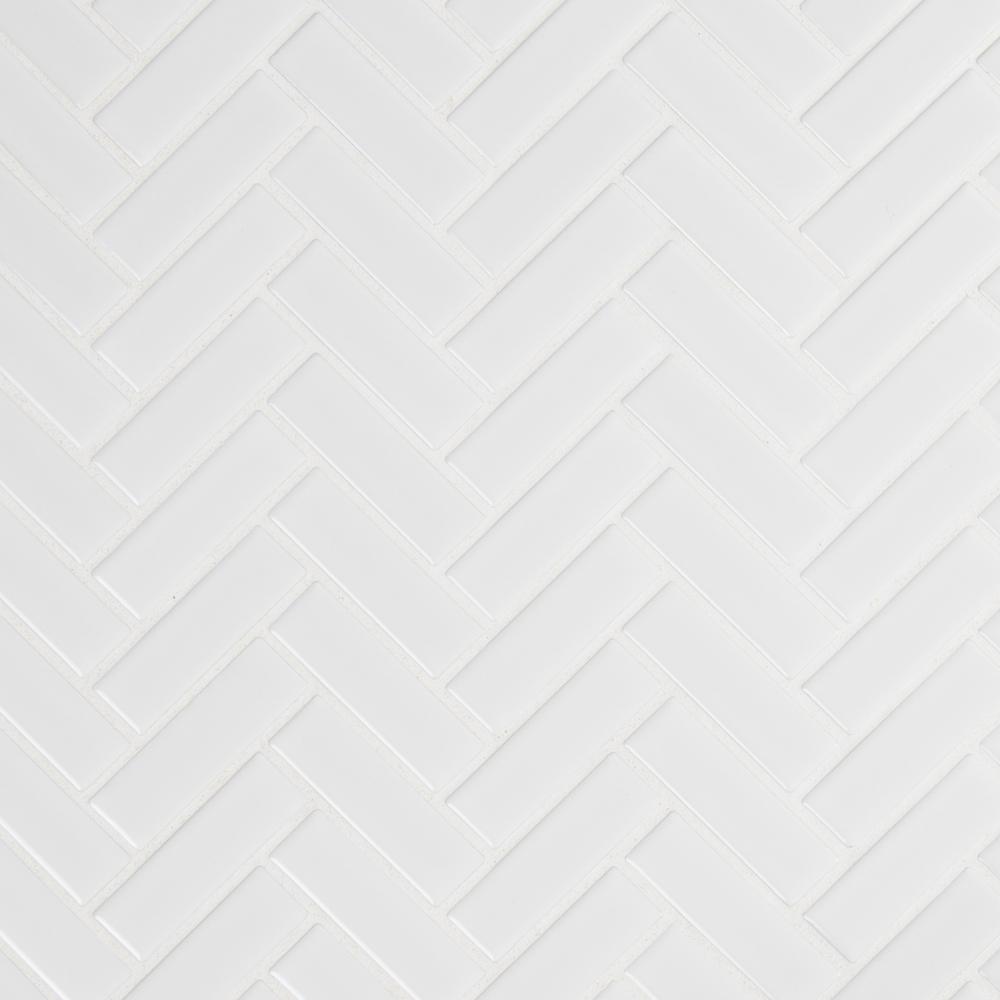 Herringbone Mosaic Tile Tile The Home Depot