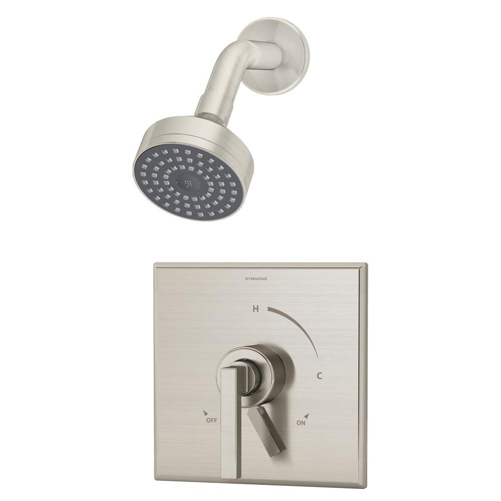 Symmons Allura 1Handle Shower Faucet with Integral Stops in Satin