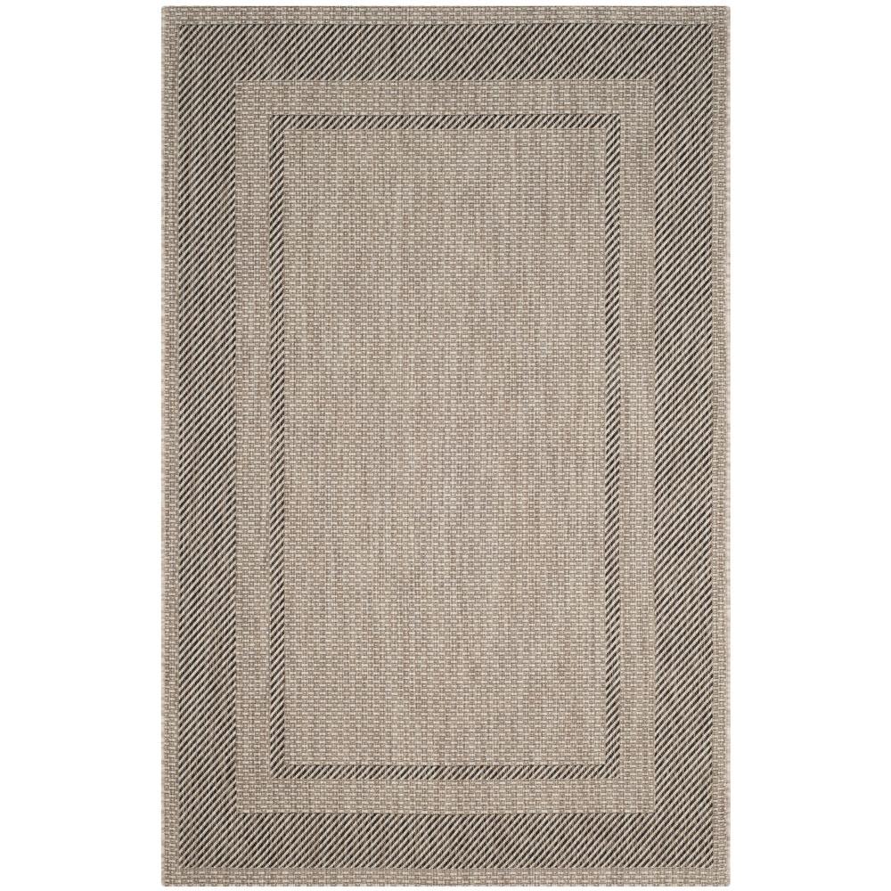 Foss Checkmate Charcoal/Black 6 ft. x 8 ft. Indoor/Outdoor Area Rug