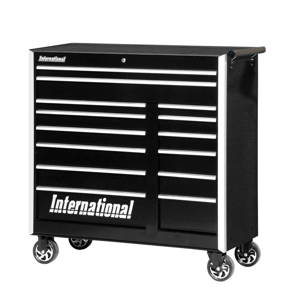 International Pro Series 42 In 14 Drawer Cabinet Black Prb International Pro Series 42 In 14 Drawer Cabinet Black