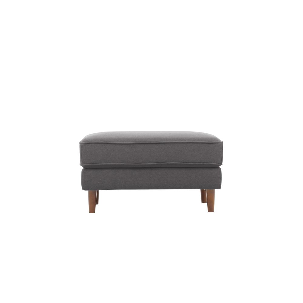 Lifestyle Solutions Tucson Mid Century Modern Ottoman, Heather Grey was $140.4 now $75.86 (46.0% off)