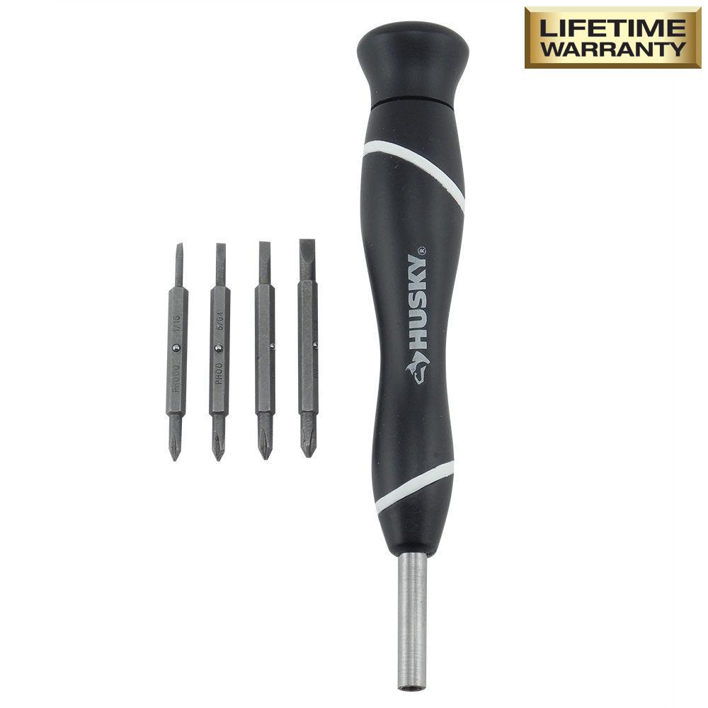 Husky 8in1 Precision Slotted and Philips Screwdriver Set71281H The