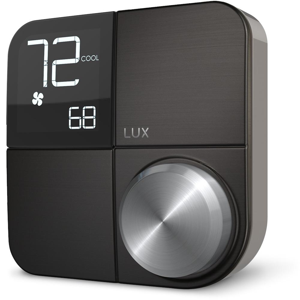 Lux Kono Smart Wi Fi Thermostat With Interchangeable Black Stainless   Multi Lux Programmable Thermostats Kn S Mg1 B04 64 1000 