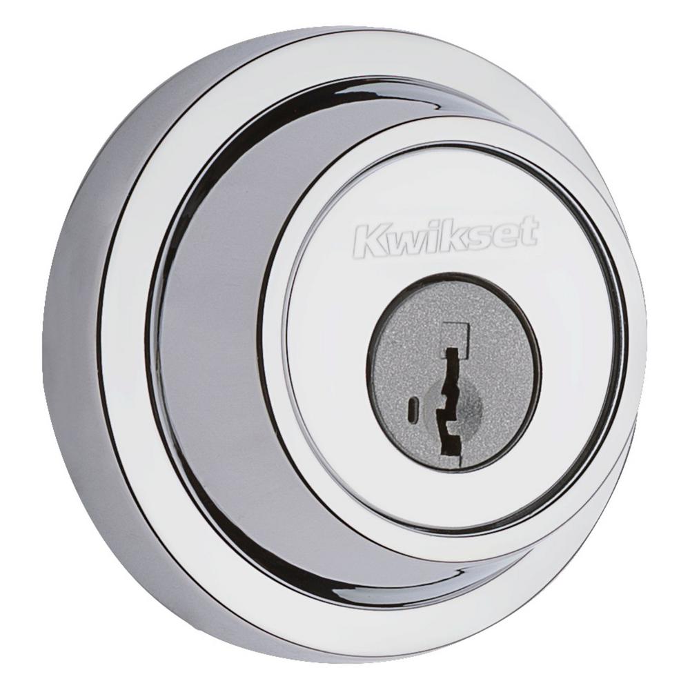 Kwikset 660 Contemporary Satin Chrome Single Cylinder Deadbolt ...