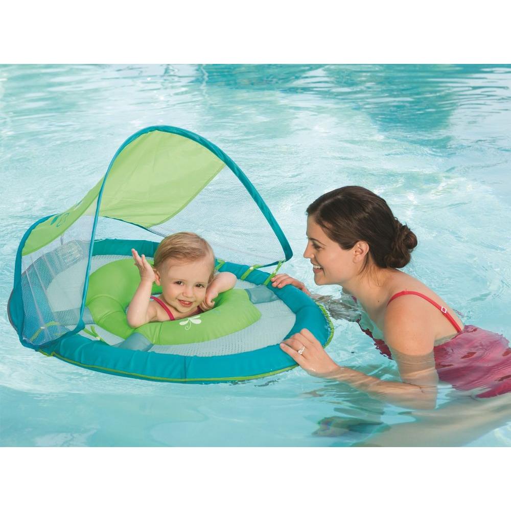 baby swim float with sun canopy