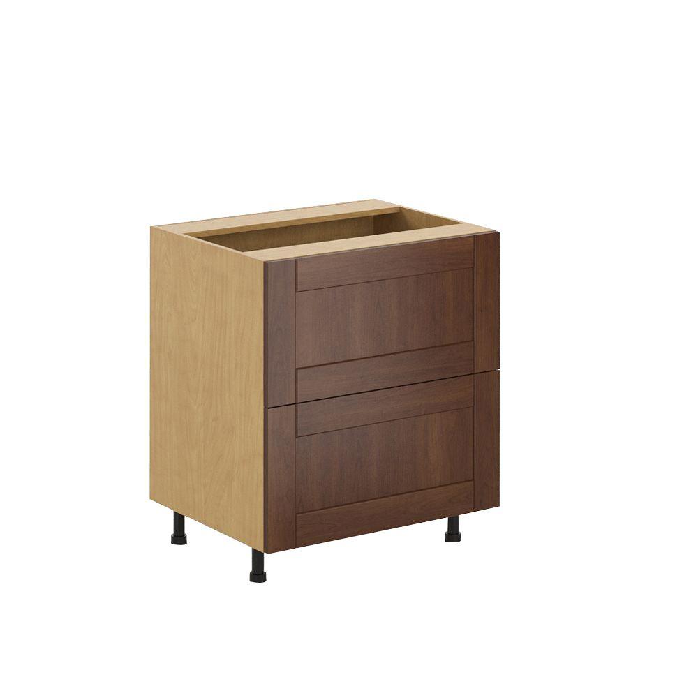 Oak Kitchen Cabinets The Home Depot Lyon 2 Deep Drawer Base