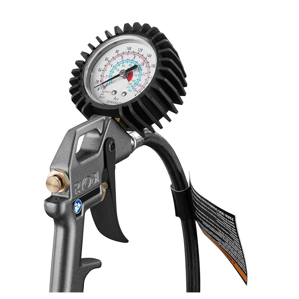 Ryobi Air Inflator Accessory High Pressure Display Gauge 25 ft. Retractable Hose eBay