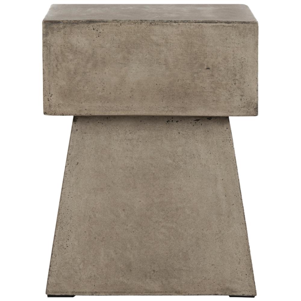 Safavieh Zen Dark Gray Stone Indoor/Outdoor Accent TableVNN1000A The