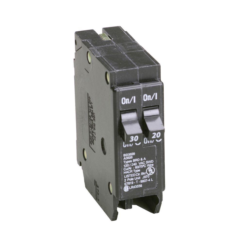 Eaton 30 Amp Double-Pole Type BR Circuit Breaker-BR230 - The Home ...