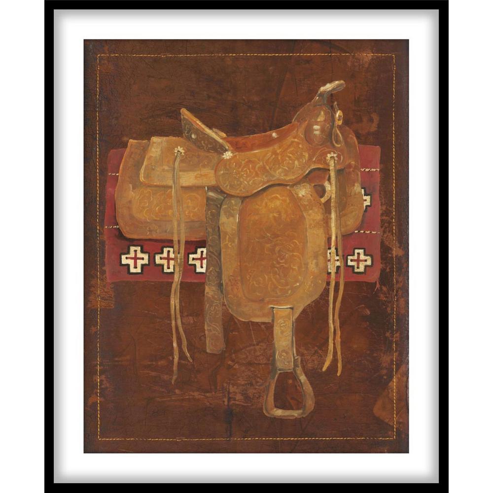 9 75 In X 11 Western Saddle I Framed Wall Art