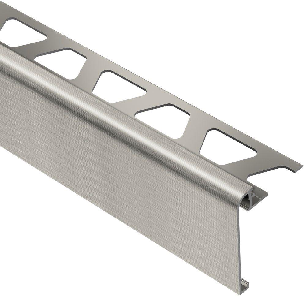 Schluter Rondec Step Brushed Nickel Anodized Aluminum 1 2 In X 8