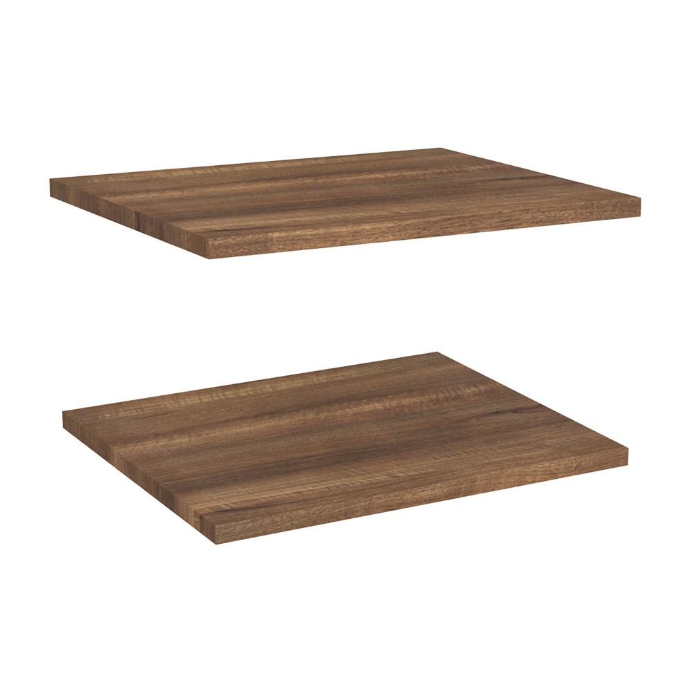 ClosetMaid Impressions 16 in. Extra Shelves in Walnut (2Pack) for 16