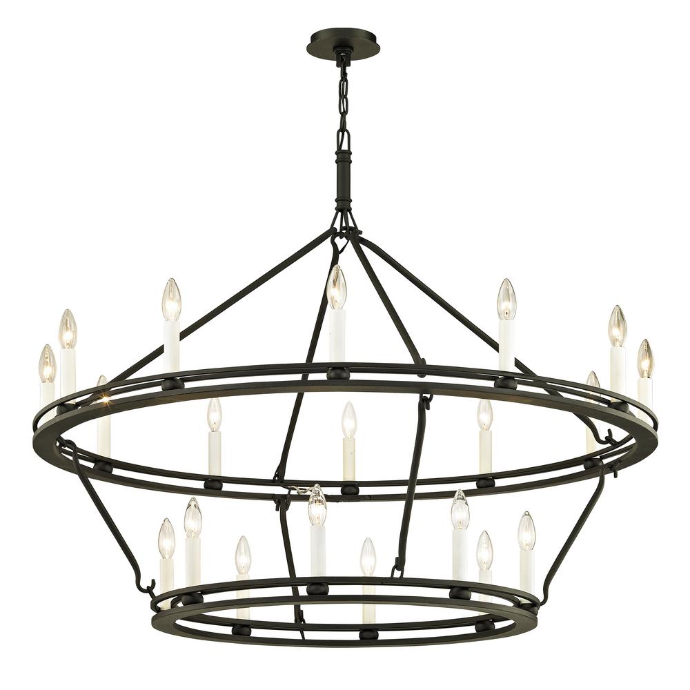 Troy Lighting Sutton 20 Light Textured Black 44 In D Chandelier Troy Lighting Sutton 20 Light Textured Black 44 In D Chandelier