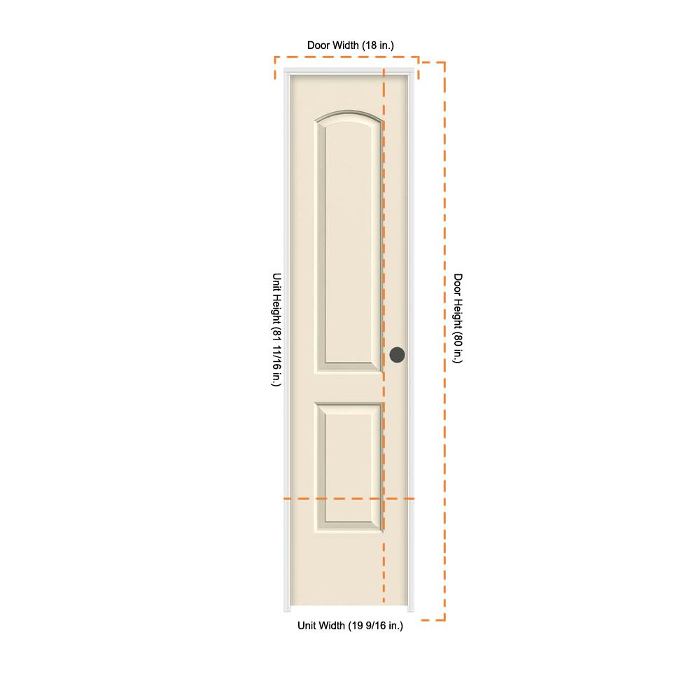 Jeld Wen 18 In X 80 In Continental Primed Left Hand Smooth