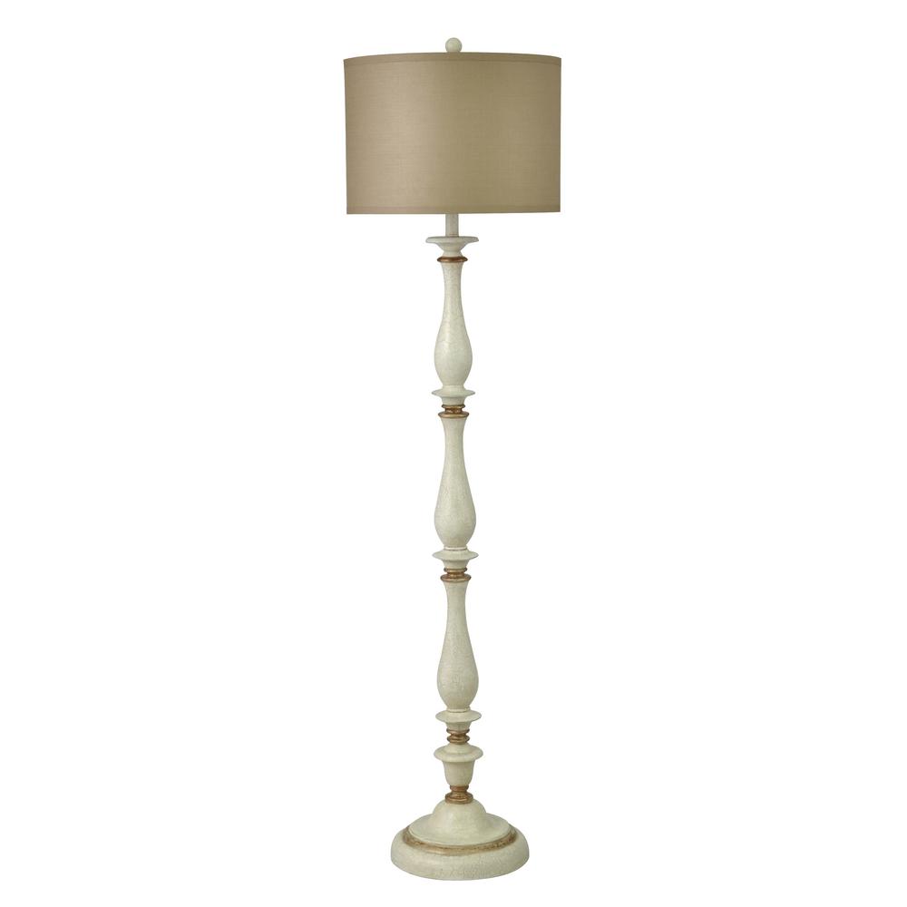 white gold floor lamp