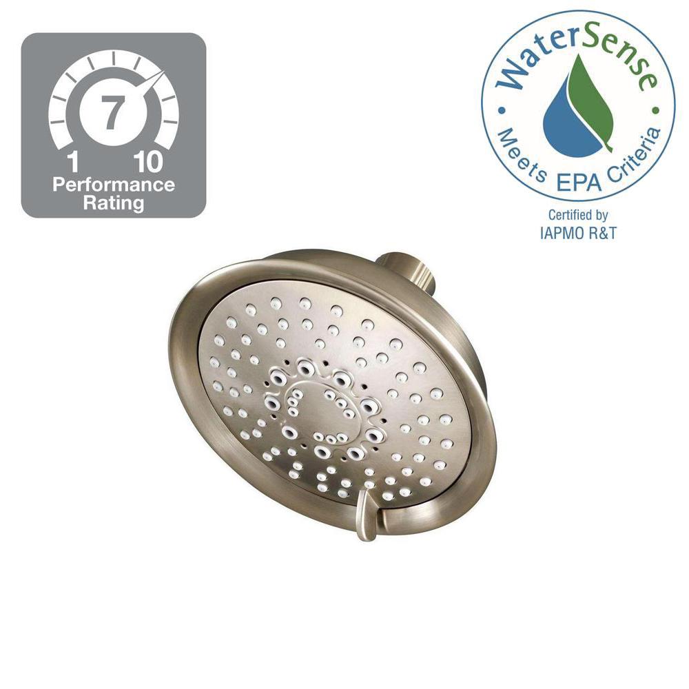 Pfister Universal 5Spray 5.66 in. Fixed Shower Head in Brushed Nickel