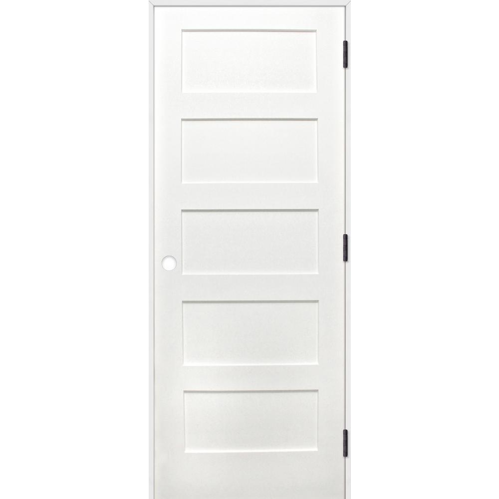 5 Panel Universal Reversible Prehung Doors Interior Closet