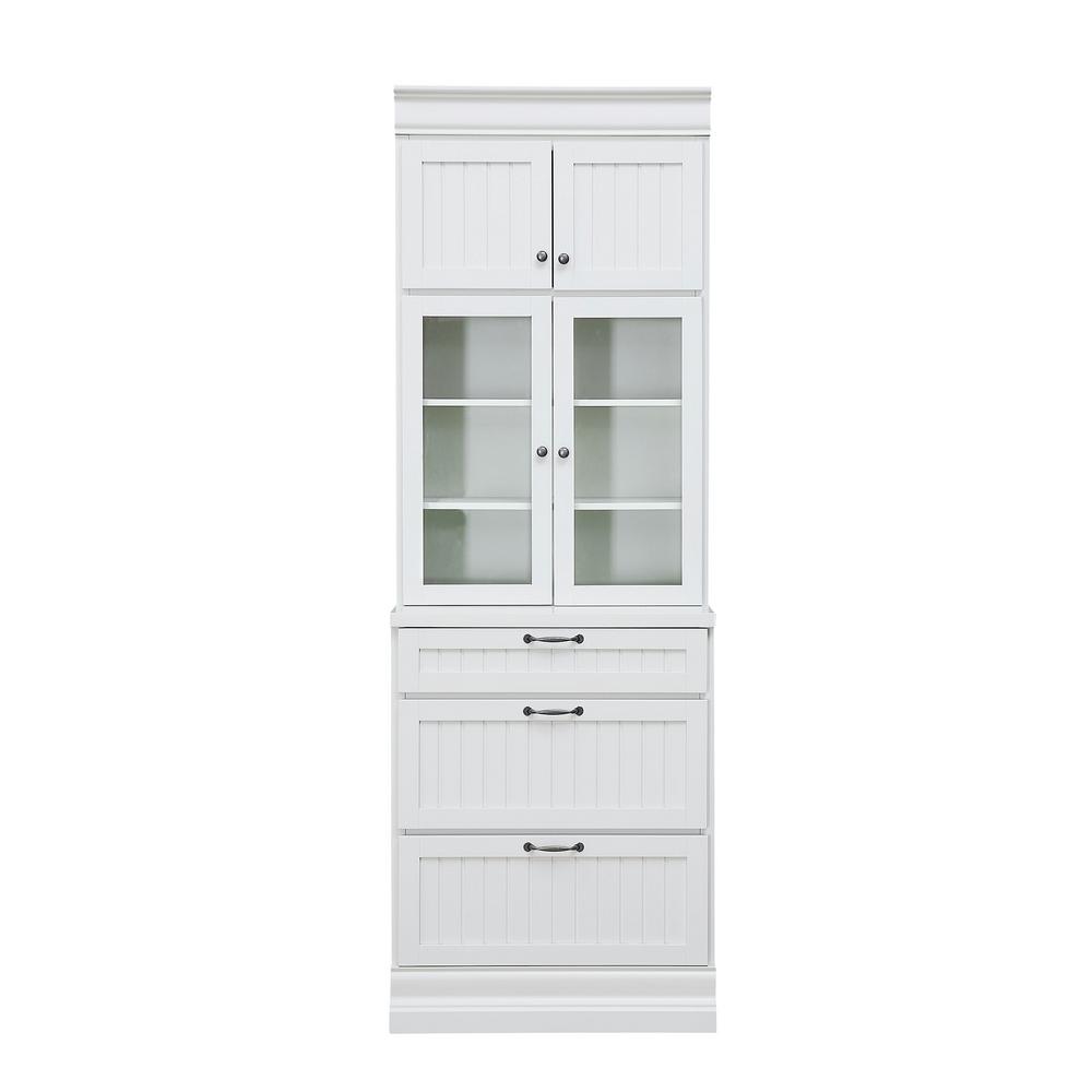 Home Decorators Collection Martingale True White Beadboard 3 Drawer Modular Storage Cabinet Sk19194b Tw The Home Depot