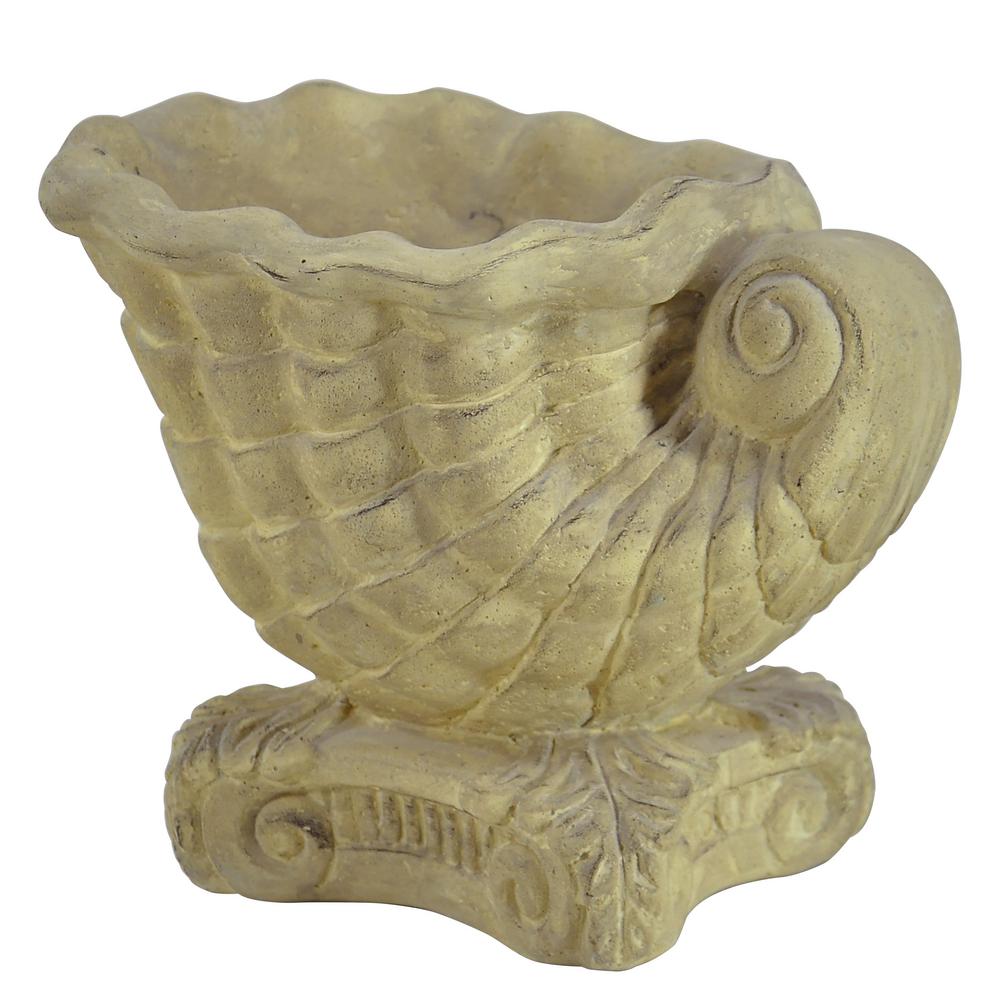 Stone Plant Pots Planters The Home Depot 10 In