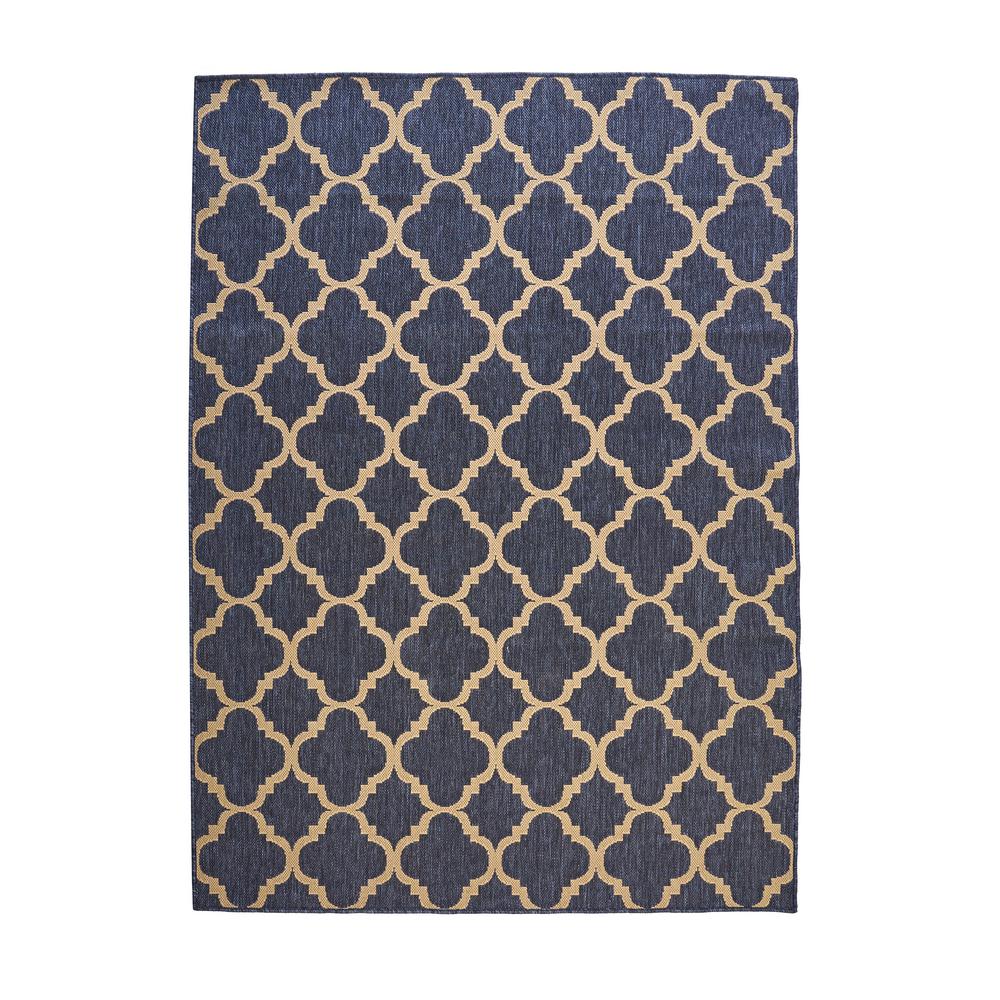 Outdoor Rugs The Home Depot Trellis Reversible Cape Cod Blue 7 Ft X 11 Indoor Outdoor