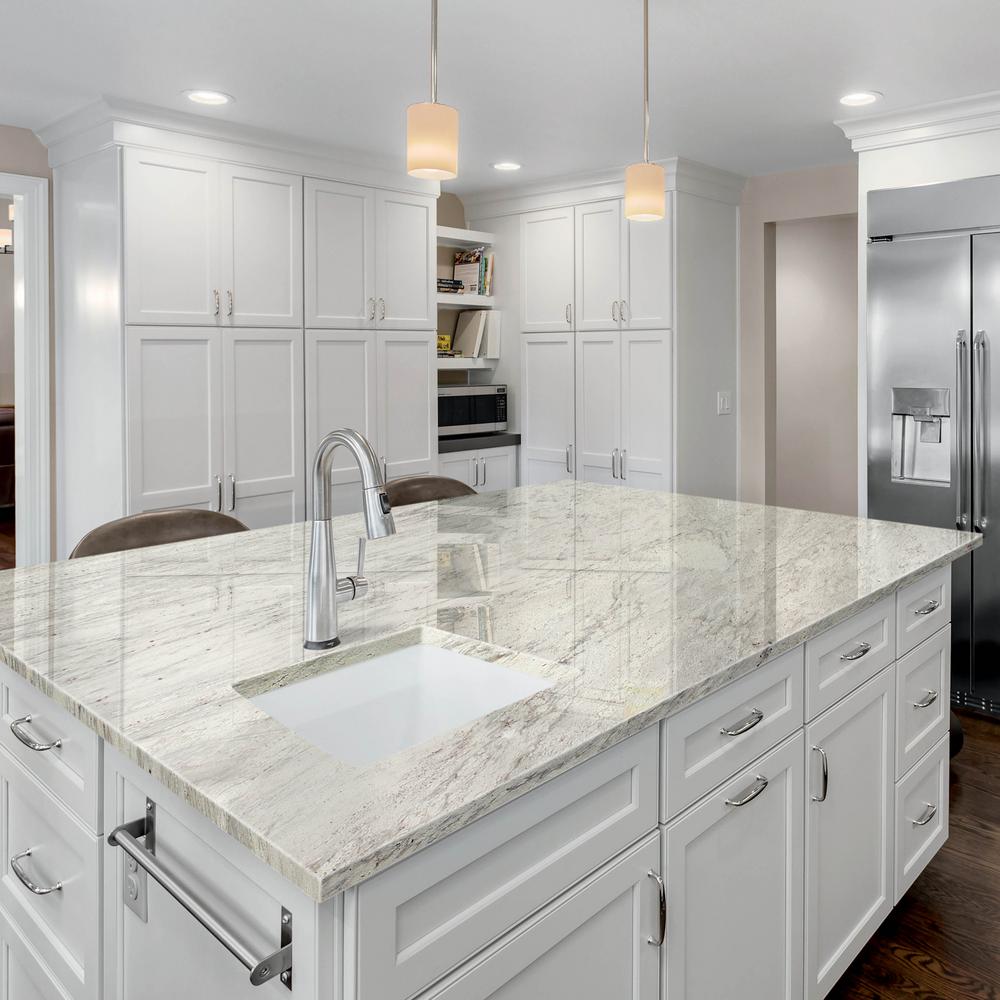 White Granite Kitchen Countertops Home Depot Decor Inspire   Thunder White Stonemark Granite Countertops Dt G800 E1 1000 