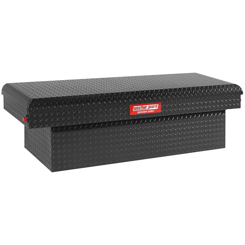 Weather Guard 61.88 Matte Black Aluminum Low Profile Crossbed Truck Tool Box-300104-53-01 - The Weather Guard Low Profile Truck Tool Box