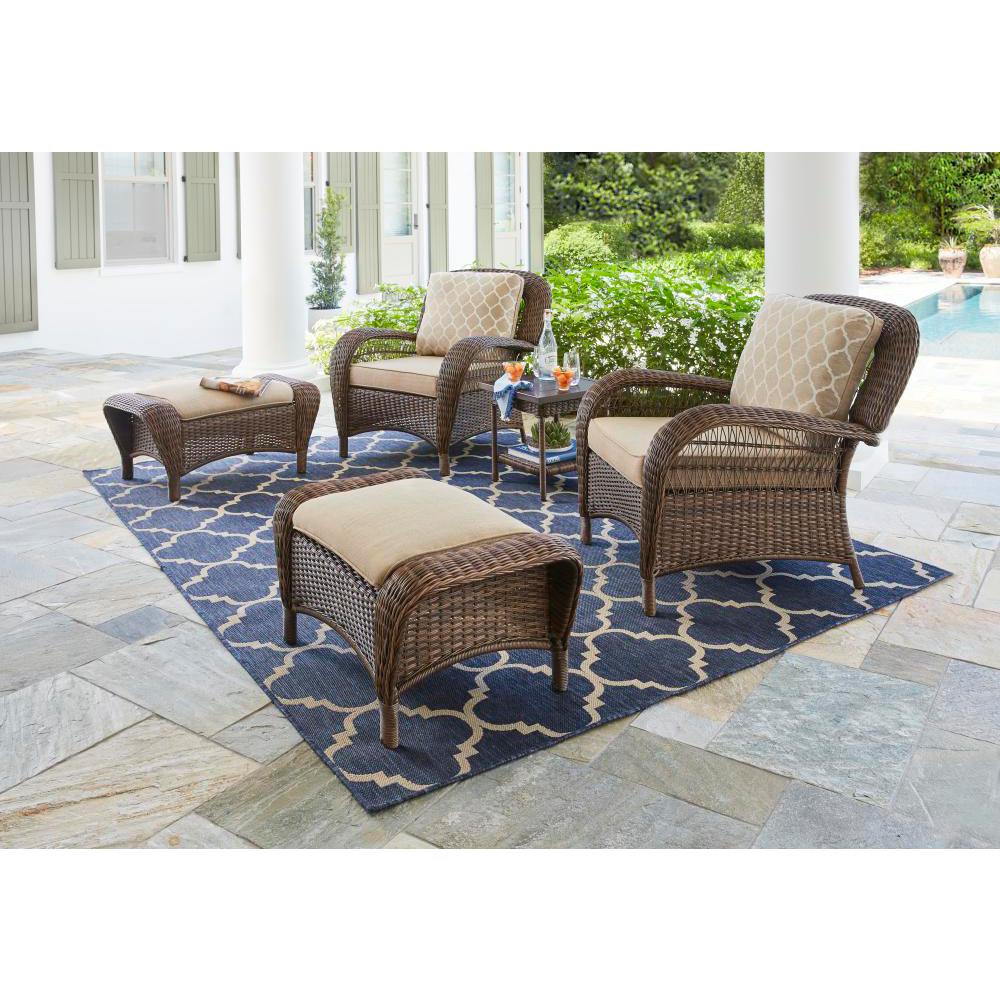 Reviews For Hampton Bay Beacon Park Brown 5 Piece Wicker Outdoor Set With Toffee Cushions Frs80812c St 4 The Home Depot - Wicker Park Patio Furniture Reviews Reviews For Hampton Bay Beacon Park Brown 5 Piece Wicker Outdoor Set With Toffee Cushions Frs80812c St 4 The Home Depot - Wicker Park Patio Furniture Reviews
