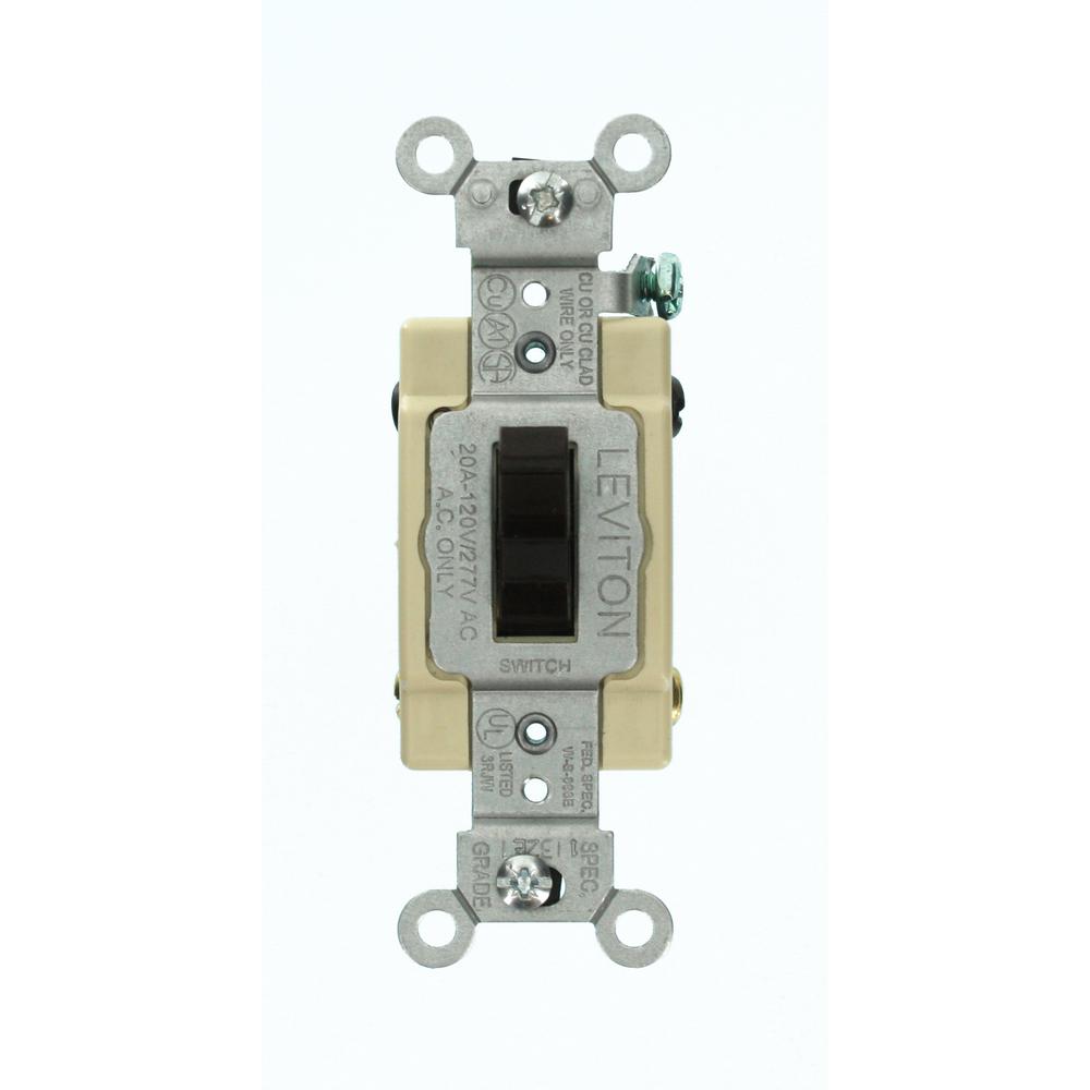 Leviton 4 Way Switch Brown