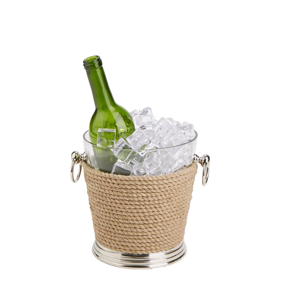 Unique Wine Bottle Cooler Black /& Gold Bath Tub Champagne Bucket
