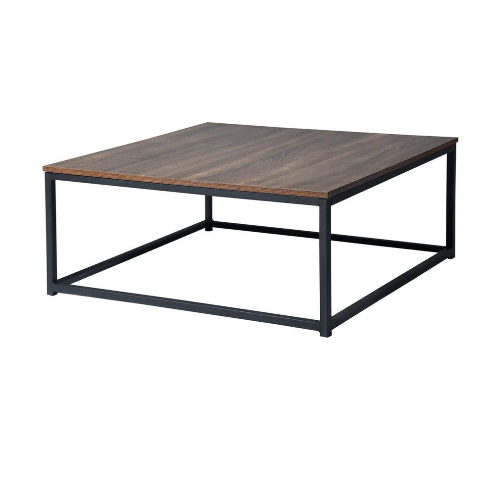 black metal lamp table