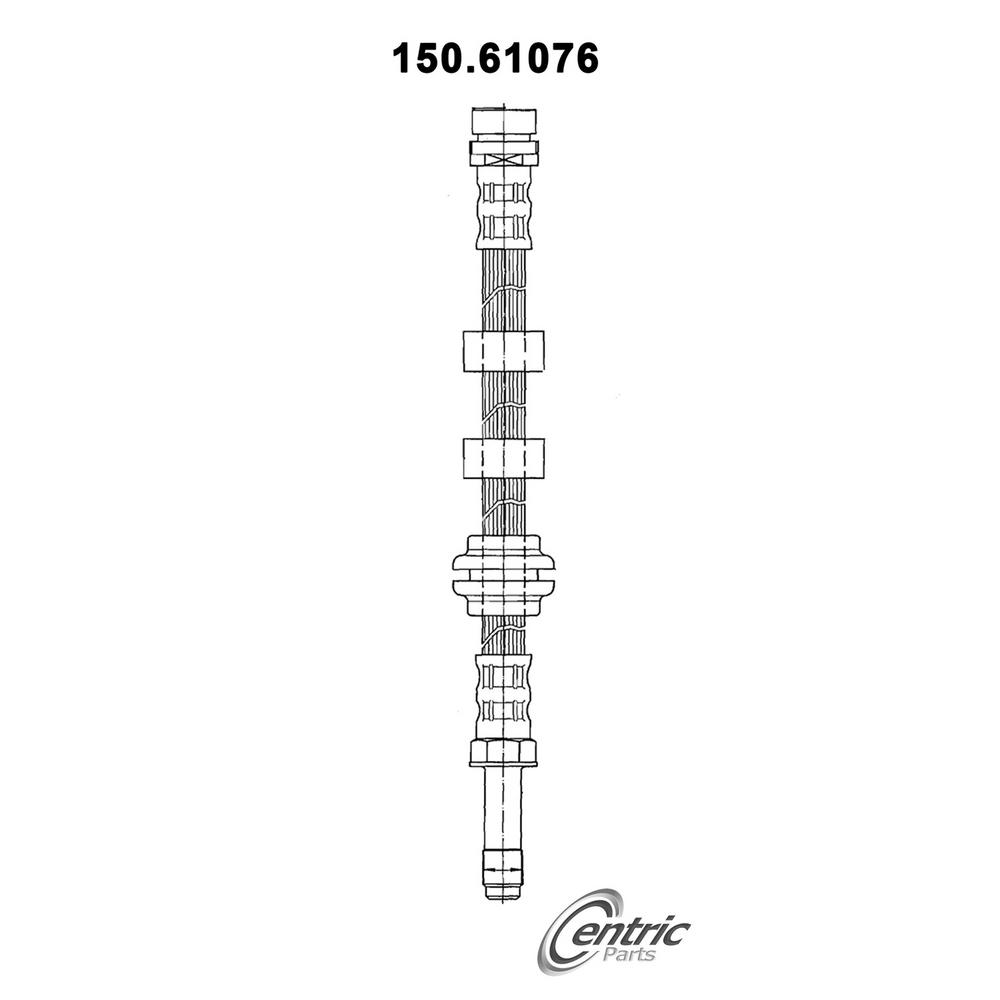 Centric Parts Brake Hydraulic Hose 1996 2000 Ford Contour 2 0l 150 61076 The Home Depot