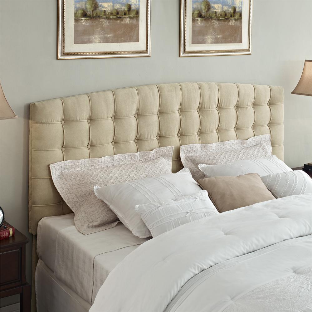 Dorel Living Torino Beige King Headboard Fa4015hk Bg The Home Depot Torino Beige King Headboard