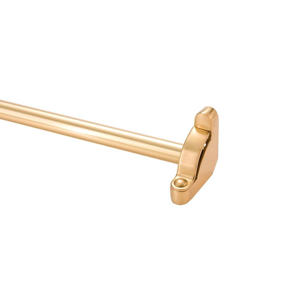 Zoroufy Heritage Collection Tubular 28.5 in. x 1/2 in. Polished Brass