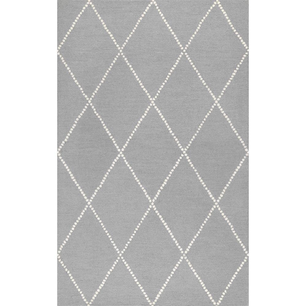 Nuloom Dotted Diamond Trellis Light Gray 8 X 10 Area Rug