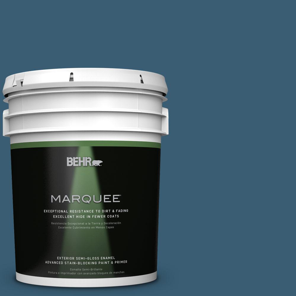 BEHR MARQUEE 5gal. S4907 Superior Blue SemiGloss Enamel Exterior