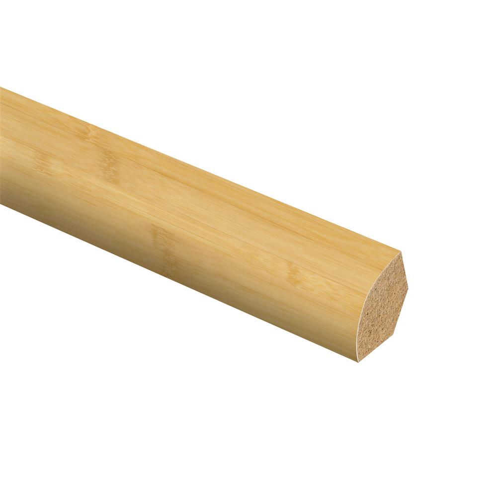 Zamma Traditional Bamboo Light 5/8 in. Thick x 3/4 in. Wide x 94 in. Length Vinyl Quarter Round Molding